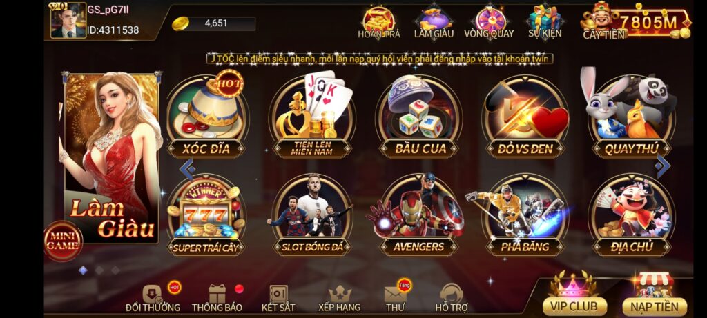 Những tựa game nổ hũ TWIN